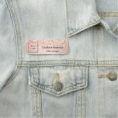 Business logo roos Gold Medewerker Naamplaatje (In situ)