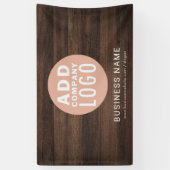 Business Logo Rustic Company Aankondiging Spandoek (Verticaal)