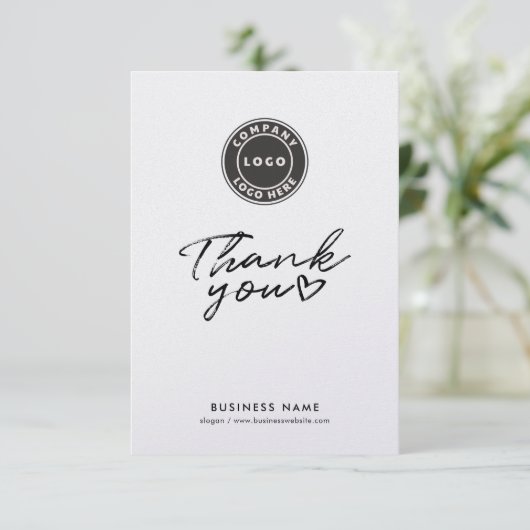 Business Logo Script Modern Bedankt (Staand voorkant)