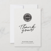 Business Logo Script Modern Bedankt