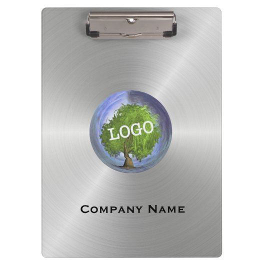 Business Logo Silver Klembord (Voorkant)