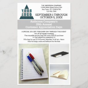 Business Logo Simple Modern 3 Foto Adverteren Flyer