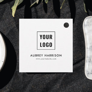 Business Logo Simple Professional Bedankjes Labels