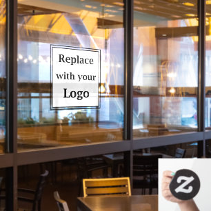 Business Logo Sjabloon Window Cling Sign Raamsticker
