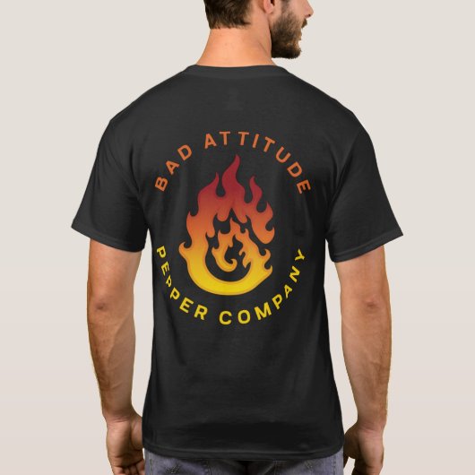 Business Logo (Small Front/Large Back design) T-shirt (Achterkant)