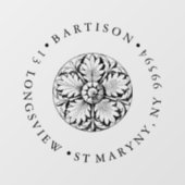 BUSINESS LOGO STADE magasin panneau floral (Feuille)