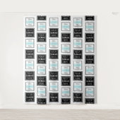 Business Logo Step Repeat Minimalist Backdrop Wandkleed (Voorkant)