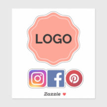 Business logo sticker