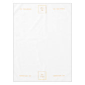 Business logo tekst merkkleur tafelkleed (Voorkant)