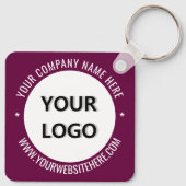 Business Logo Tekst Promotionele Sleutelhanger Sja (Achterkant)
