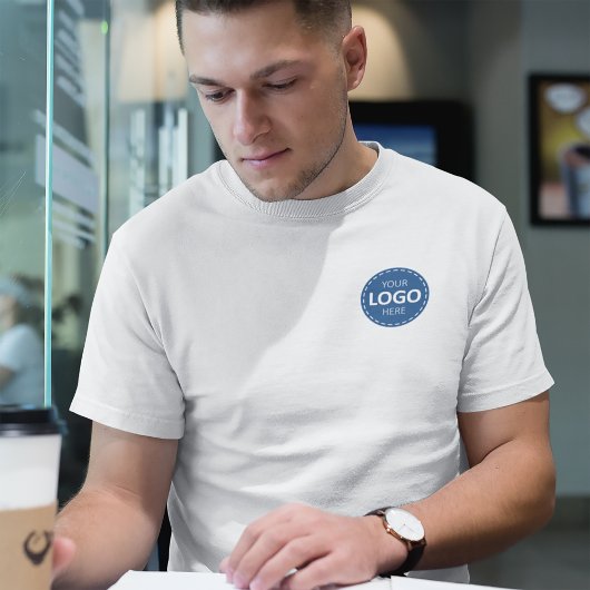 Business Logo Upload Sjabloon - Voor & Terug Logo T-shirt