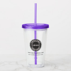 Business Logo Website Corporate Promo Event Acryl Drinkbeker