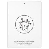 Business Logo White Corporate Company Klembord (Achterkant)