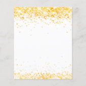 Business logo witgouden confetti flyer (Achterkant)
