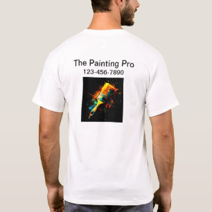 Business Logo Work Shirten voor een huisschilder T-shirt