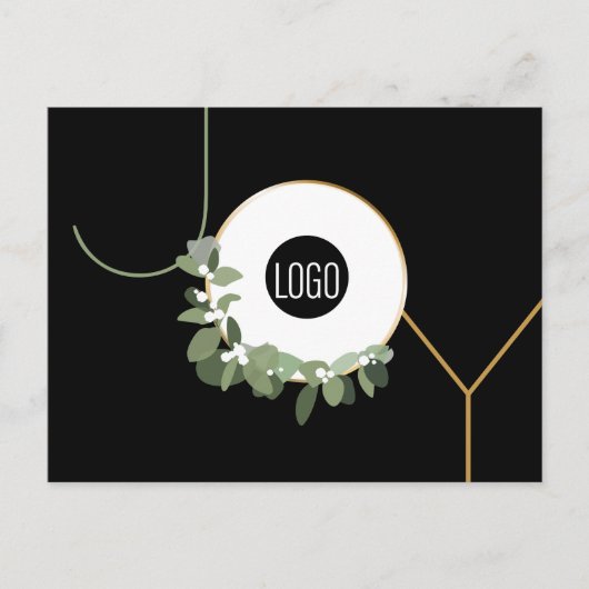 Business Logo Wreath Prettige feestdagen Modern Jo (Voorkant)