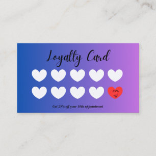 Business Loyalty Kaart. De tekst bewerken Visitekaartje