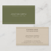 Business Manager Ceo Director Luxury Chic Visitekaartje (Voorkant / Achterkant)