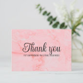 Business merci avec un arrière - plan coloré. (Debout devant)