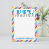 BUSINESS MERCI brillant coloré rainbow strié (Debout devant)