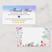 business merci carte de visite fait maison (Devant / Derrière)