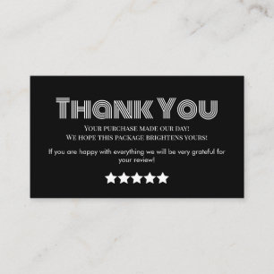 business merci carte de visite fait maison