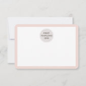 BUSINESS MERCI chic calligraphie blush rose (Dos)