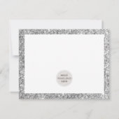 BUSINESS MERCI chic glam argent parties scintillan (Dos)