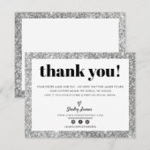 BUSINESS MERCI chic glam argent parties scintillan (Devant / Derrière)