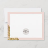 BUSINESS MERCI chic glam or blush rose LOGO (Dos)