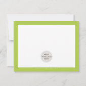 BUSINESS MERCI chic moderne citron vert LOGO (Dos)