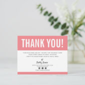 BUSINESS MERCI chic moderne joli corail LOGO (Debout devant)