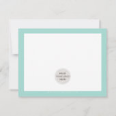 BUSINESS MERCI chic moderne jolie menthe LOGO (Dos)