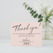 BUSINESS MERCI chic moderne rose vif LOGO (Debout devant)