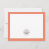 BUSINESS MERCI chic orange moderne LOGO (Dos)