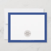 BUSINESS MERCI chic royal bleu moderne LOGO (Dos)
