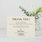 BUSINESS MERCI chic simple moderne ivoire noir (Debout devant)