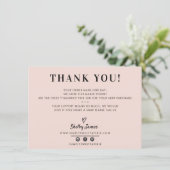 BUSINESS MERCI chic simple moderne rose pâle (Debout devant)