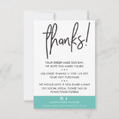 BUSINESS MERCI client moderne menthe ikat (Devant)