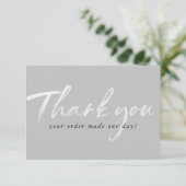 BUSINESS MERCI encre moderne ordre insérer gris (Debout devant)