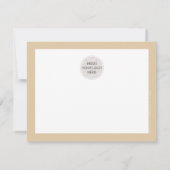 BUSINESS MERCI logo chic champagne moderne sable (Dos)