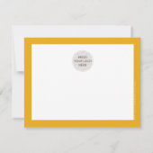 BUSINESS MERCI logo chic moderne moutarde jaune (Dos)