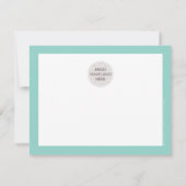 BUSINESS MERCI logo chic vert menthe moderne (Dos)