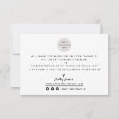 BUSINESS MERCI logo glam moderne insert marine (Dos)