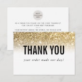 BUSINESS MERCI logo ordre moderne insérer or (Devant / Derrière)