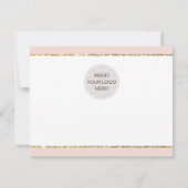 BUSINESS MERCI mignon élégant or rose parties scin (Dos)