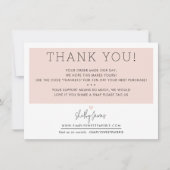 BUSINESS MERCI mignon simple moderne rougir noir (Devant)