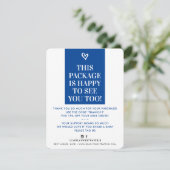 BUSINESS MERCI moderne audacieux bleu royal (Debout devant)