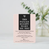 BUSINESS MERCI moderne audacieux rose vif noir (Debout devant)