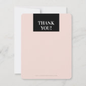 BUSINESS MERCI moderne audacieux rose vif noir (Dos)